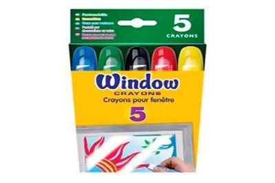 Восковые мелки для рисования на окнах, производитель Crayola, ISBN 007-1-66209-765-3, № 1