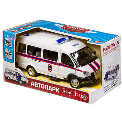 Автопарк. Микроавтобус - инерционная пластиковая машинка 1:29, арт.9689-D, производитель Play Smart (Плэй Смарт), ISBN 460-2-01056-686-4№ 1