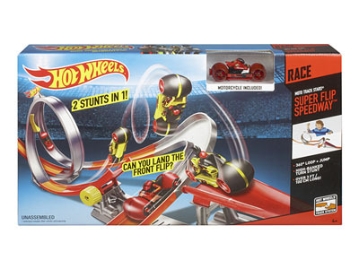 Маттел. Hot Wheels Трек для мотогонщиков Опасная петля, производитель MATTEL EUROPA B.V. (Маттел), ISBN 746-7-75322-984- , № 1
