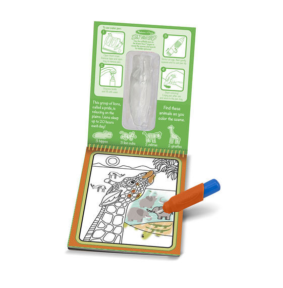 Рисуем водой Сафари, производитель Melissa & Doug (Мелисса &Дог), ISBN 000-0-77209-441-2, № 2