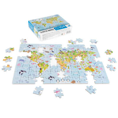 Игра детская настольная 104 Карта мира, арт. RI1003, производитель Dream Makers (Дрим Мейкерс), ISBN 481-4-71800-225-8№ 3