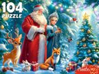 Пазлы 104 элемента. Сказка у новогодней елки, арт. П104-7601, производитель Рыжий кот, ISBN 467-0-15927-601-2, № 1