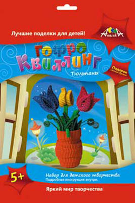 Набор д/творчества Гофроквиллинг Тюльпаны, производитель Апплика, ISBN 46600-1-10965-060-4, № 1