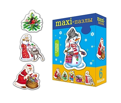 Макси-пазлы С новым годом! арт. ПМ-7626, производитель Рыжий кот, ISBN 466-5-29777-626-5, № 1