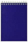 Блокнот А6 60 л. клетка LITE СИНИЙ греб. мел. карт. ВД-лак, производитель ФАРМ, ISBN 460-2-72316-594-1, № 1