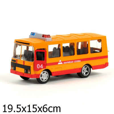 Технопарк. Машина ПАЗ 3205 Аварийная, свет+звук, арт. CT11-257-1, производитель Симбат, ISBN 469-0-59002-429-4№ 2