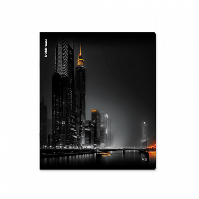 Тетрадь общая ученическая Urban Lights, 48 листов, клетка, арт. 63310, производитель ErichKrause® (Эрих Краузе), ISBN 460-1-92163-310-8№ 3