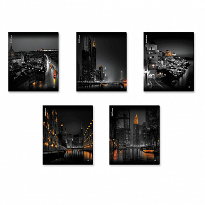 Тетрадь общая ученическая Urban Lights, 48 листов, клетка, арт. 63310, производитель ErichKrause® (Эрих Краузе), ISBN 460-1-92163-310-8№ 8