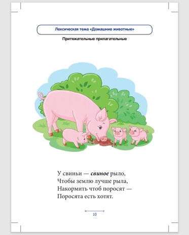 Блокнот логопеда. Выпуск 8. Секреты формирования грамматического строя речи. Относительные и притяжательные прилагательные. С 5 до 7 лет. ФГОС, производитель Детство-Пресс , ISBN 978-5-90717-922-6№ 2