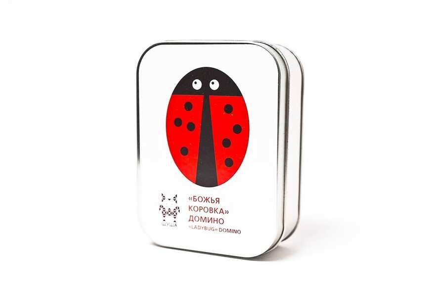 Shusha &quot;Божья коровка&quot;. Игра-домино. 1-4 игрока, производитель АльДенте, ISBN 463-0-01449-017-5, № 6