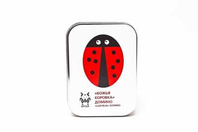 Shusha &quot;Божья коровка&quot;. Игра-домино. 1-4 игрока, производитель АльДенте, ISBN 463-0-01449-017-5№ 7