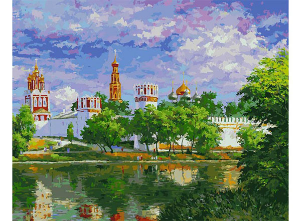 Белоснежка Живопись на холсте Новодевичий монастырь, арт. 019-AB-C, производитель Белоснежка, ISBN 693-0-13900-019-7, № 1