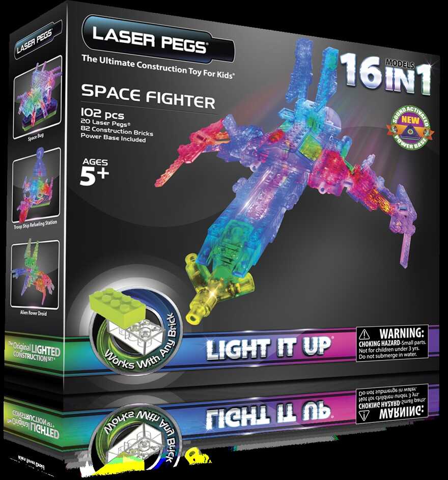 Laser Pegs Набор 16 в 1. Космос, арт. 9030, производитель Laser Pegs (Лазер Пегс), ISBN 81-0-69002-097-0, № 1