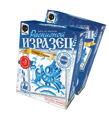 Изразец расписной Гжель Птица-Сирин (705003), производитель Фантазёр, ISBN 465-0-05790-026-4, № 1