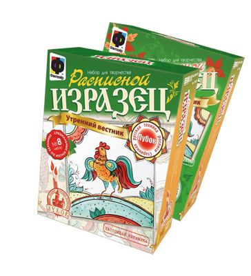 Изразец расписной Лубок Утренний вестник (705008), производитель Фантазёр, ISBN 465-0-05790-031-8, № 1