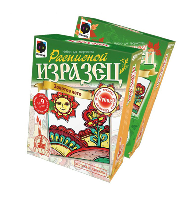 Изразец расписной Лубок Золотое лето (705009), производитель Фантазёр, ISBN 465-0-05790-032-5, № 1
