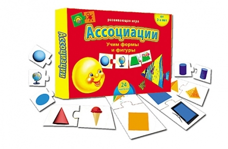 Ассоциации. Учим формы и фигуры, арт.ин-8078, производитель Рыжий кот, ISBN 978-5-37808-078-6, № 1