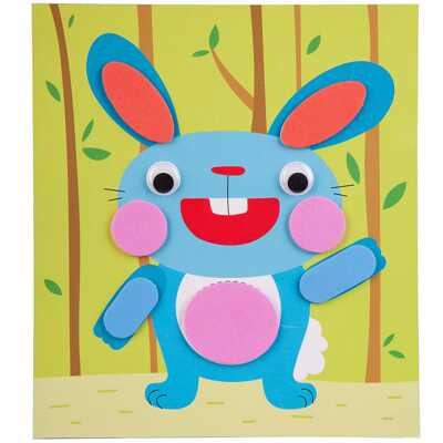 Набор для творчества  Аппликация для малышей. Зайчик, арт. ВВ3271, производитель Bondibon (Бондибон), ISBN 489-5-13603-181-5№ 3