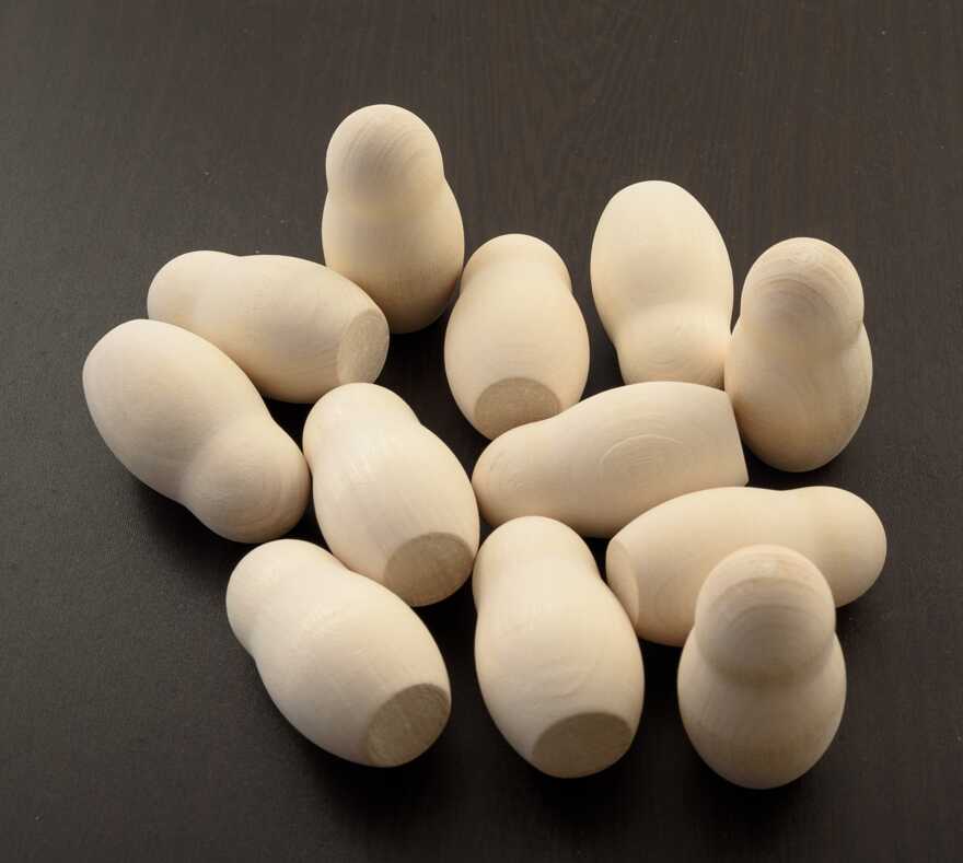 Счетный материал &quot;Матрешки&quot; средние для росписи (12 штук), арт. РДИ608, производитель АНДАНТЕ, ISBN 466-5-27282-424-0, № 1