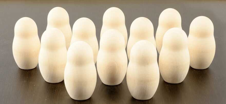 Счетный материал &quot;Матрешки&quot; средние для росписи (12 штук), арт. РДИ608, производитель АНДАНТЕ, ISBN 466-5-27282-424-0, № 2