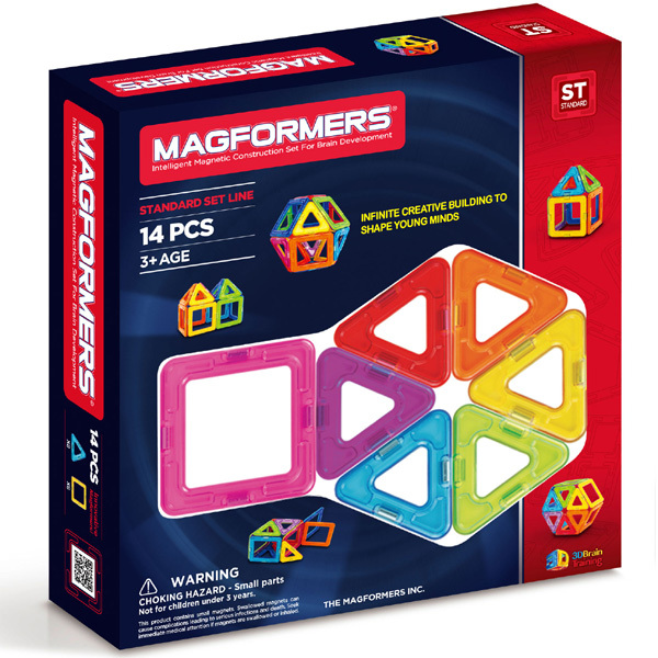 Магнитный конструктор Magformers-14, арт. 701003, производитель Magformers (Магформерс), ISBN 880-9-13436-109-2, № 1