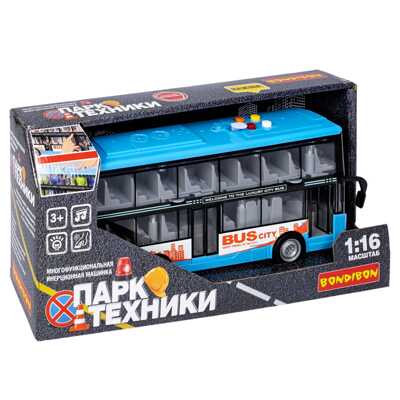 Двухэтажный инерционный автобус, арт. ВВ5940, производитель Bondibon (Бондибон), ISBN 489-5-13606-221-5 № 1