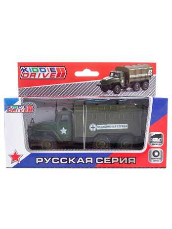 Медицинский военный грузовик, инерционный, арт. 1501190_3, производитель KiddieDrive, ISBN 460-7-80753-494-1№ 2