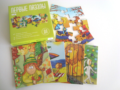 Настольная игра &quot;Первые паззлы&quot;, производитель Кэй энд Кэй, ISBN 462-0-75943-003-1, № 1