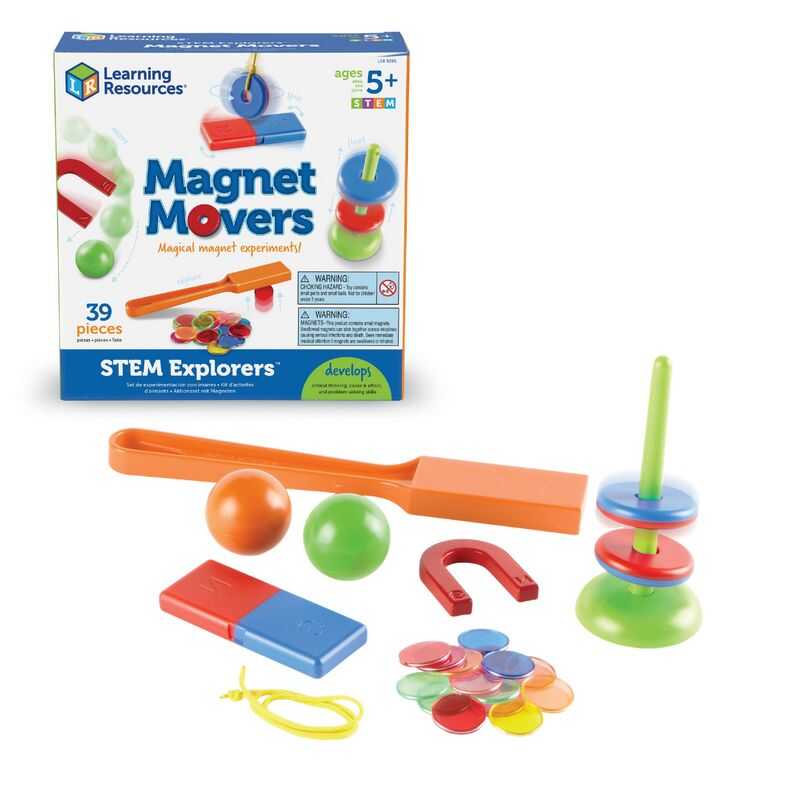 LER9295 Волшебные магниты. STEM версия  (39 элементов), производитель Learning Resources, ISBN 76-5-02309-295-0, № 1