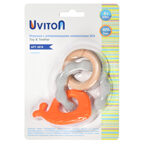 Силиконовая игрушка-прорезыватель с буком SEA (серый/оранжевый), арт. 0616/01, производитель Uviton, ISBN 465-7-78025-141-0, № 4