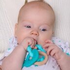 Силиконовая игрушка-прорезыватель с буком SEA (мятный/синий), арт. 0616/02, производитель Uviton, ISBN 465-7-78025-267-7, № 5