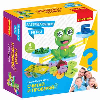 Обучающие игры Bondibon Настольная игра Считай и проверяй 5, арт. ВВ4674, производитель Bondibon (Бондибон), ISBN 489-5-13604-689-5№ 1