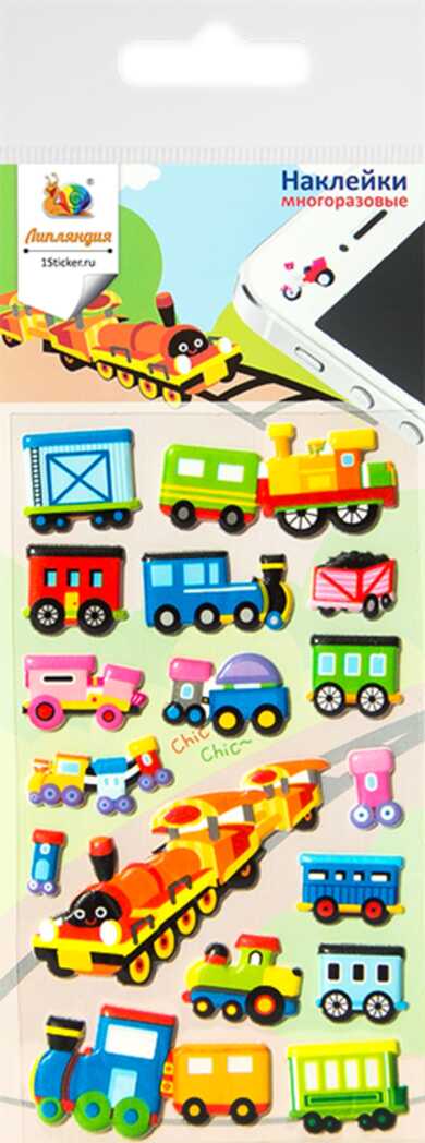 Наклейка декоративная зефирная 4 Транспорт 1 80*150, производитель Липляндия, ISBN 462-7-09101-503-2, № 1