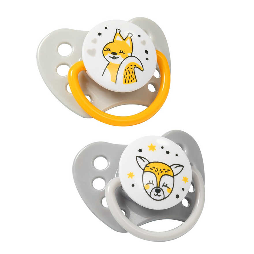 Пустышка анатомическая 2шт. в уп. силиконовая NATURAL NURSING 3-6m+, арт.1226/02, производитель Babyono, ISBN 590-1-43540-987-9, № 1