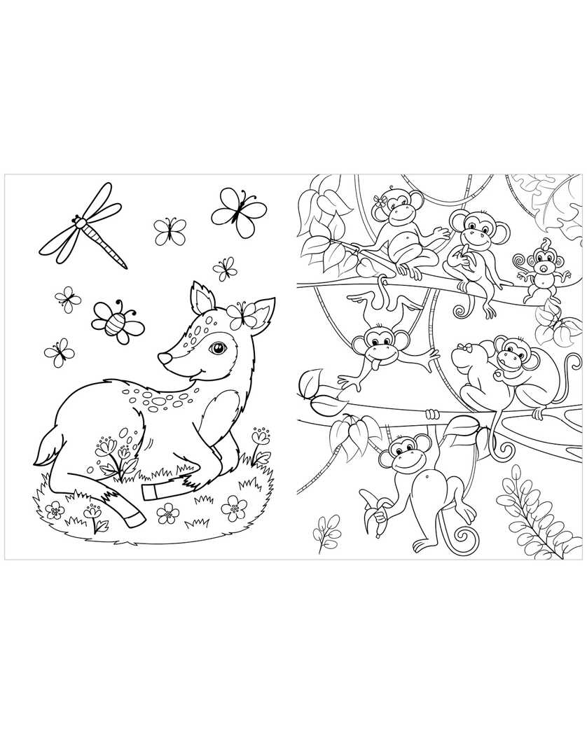 Животные. Весёлые раскраски, производитель Клевер (Clever) , ISBN 978-5-00154-640-5, № 4