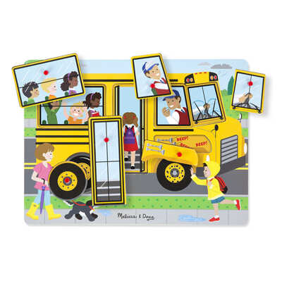 Пазл со звуком Автобус, арт. 739, производитель Melissa & Doug (Мелисса &Дог), ISBN 00-0-77200-739-9№ 2