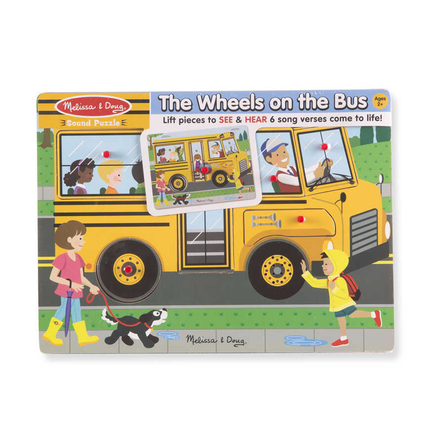 Пазл со звуком Автобус, арт. 739, производитель Melissa & Doug (Мелисса &Дог), ISBN 00-0-77200-739-9, № 3