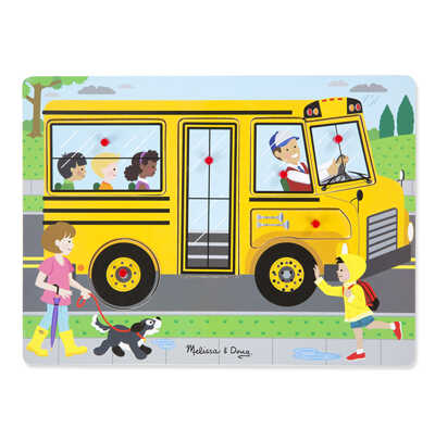 Пазл со звуком Автобус, арт. 739, производитель Melissa & Doug (Мелисса &Дог), ISBN 00-0-77200-739-9№ 1