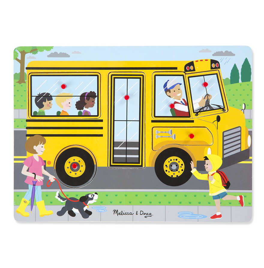 Пазл со звуком Автобус, арт. 739, производитель Melissa & Doug (Мелисса &Дог), ISBN 00-0-77200-739-9, № 1