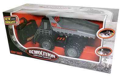 20420* Игрушка Д/У Строительная DEMOLITION 9&quot;-11&quot; dump truck., производитель New Bright, ISBN 200-0-54190-867-2, № 1