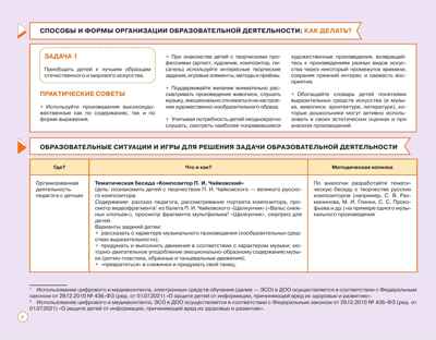 Блокнот педагога средней группы детского сада. Художественно-эстетическое развитие, производитель Просвещение , ISBN 978-5-09114-335-5№ 5