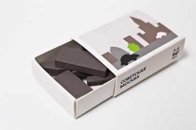 Shusha &quot;Советская Москва&quot;. Подарочный сувенир (кубики в спичечном коробке), производитель АльДенте, ISBN 463-0-01449-023-6№ 1