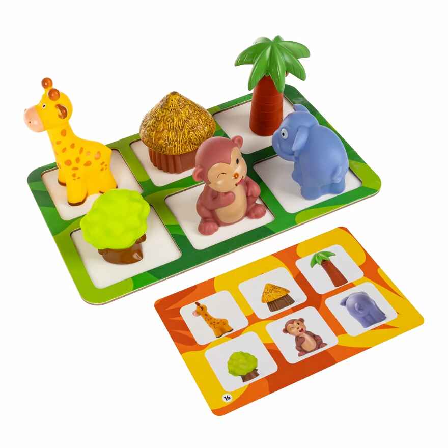 Игра настольная логическая Фото в зоопарке, не стой на месте , арт. ВВ6600, производитель Bondibon (Бондибон), ISBN 466-0-12005-463-3, № 6