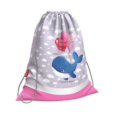 Мешок для обуви ErichKrause 365x440мм Dreamy Whale, арт. 54410, производитель ErichKrause® (Эрих Краузе), ISBN 465-0-18454-410-2№ 1