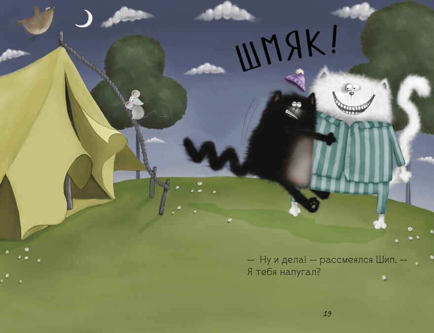 Котенок Шмяк (мягкая обложка). Спокойной ночи, Шмяк!/Скоттон Р., производитель Клевер (Clever) , ISBN 978-5-00211-593-8, № 5