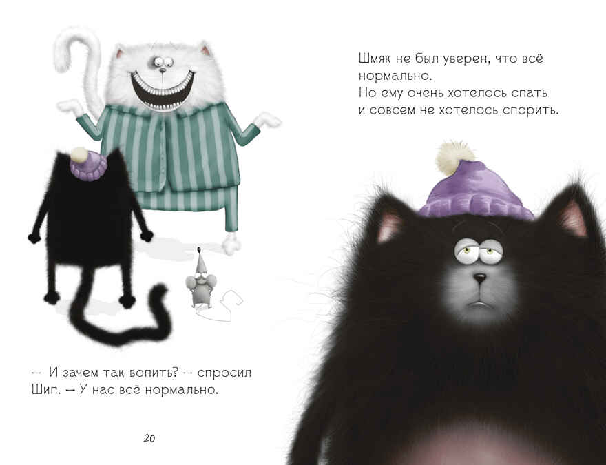 Котенок Шмяк (мягкая обложка). Спокойной ночи, Шмяк!/Скоттон Р., производитель Клевер (Clever) , ISBN 978-5-00211-593-8, № 6