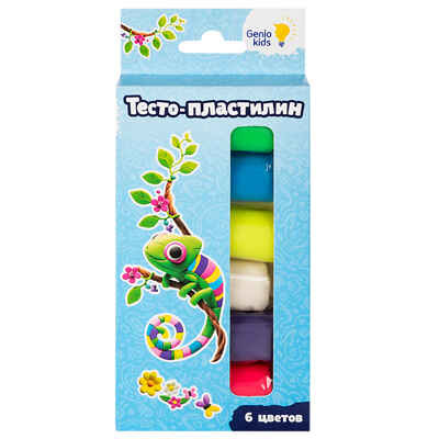 Набор для детской лепки Тесто-пластилин 6 цветов, арт. TA1090, производитель Dream Makers (Дрим Мейкерс), ISBN 481-4-72300-743-9№ 1