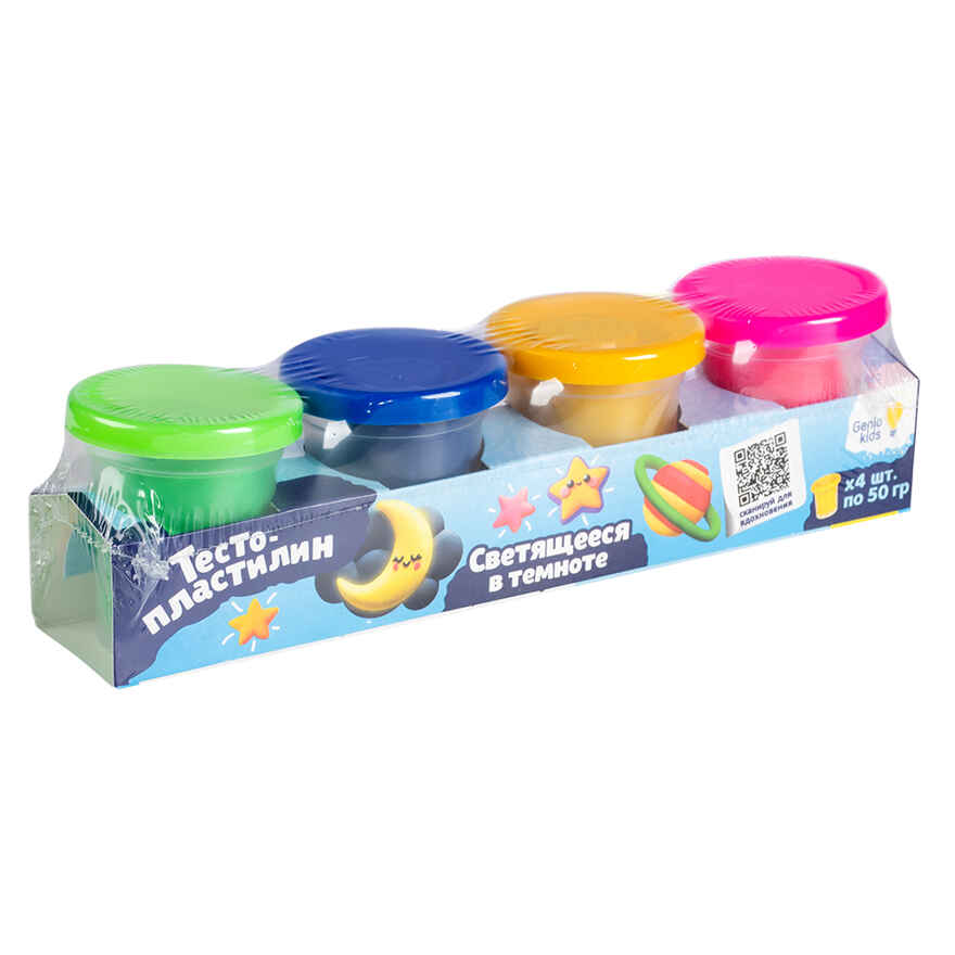 Набор для детской лепки. Тесто-пластилин. Светящееся в темноте!, арт. TA1021V, производитель Dream Makers (Дрим Мейкерс), ISBN 481-4-72300-042-3, № 9