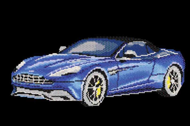 Набор для создания картины из стразов Aston Martin Vanquish, производитель Белоснежка, ISBN 693-0-14600-404-1, № 1