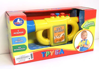 Игрушка Играем вместе Труба на бат. цвет в ассорт. в кор., производитель Симбат, ISBN 469-0-59001-042-6, № 1